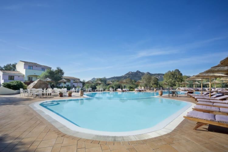 Pool and mountains